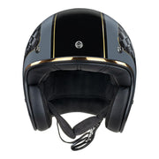 Merlin - Blackbird Racer Black Open Face Helmet