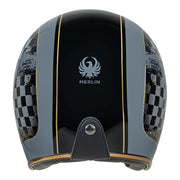 Merlin - Blackbird Racer Black Open Face Helmet