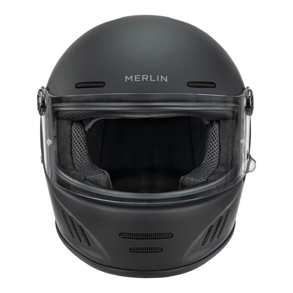 Merlin - Revival Matt Black Full Face Helmet