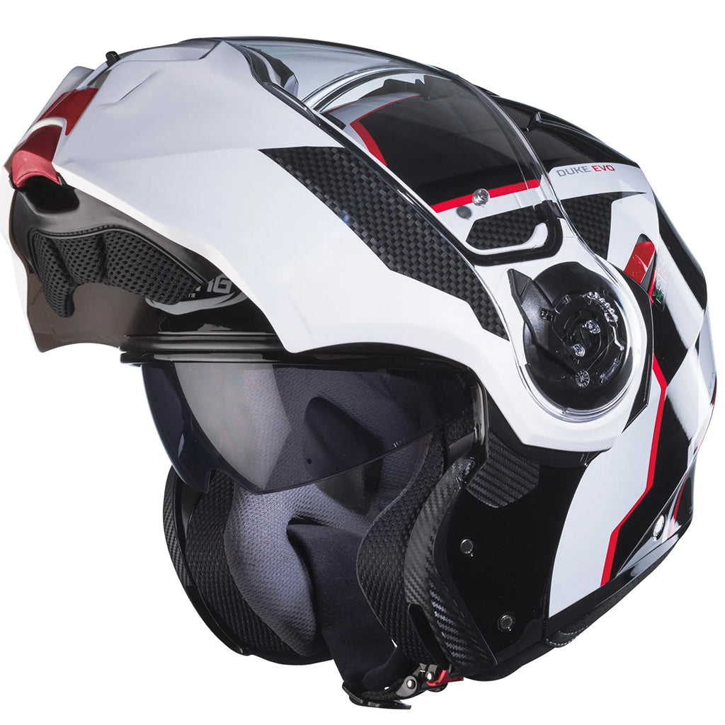 Caberg - Duke Evo Move White/Black/Red Modular Helmet