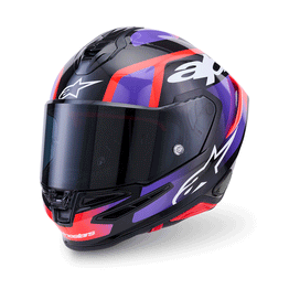 Alpinestars - SR7 Lumen Black/Red/Purple Helmet