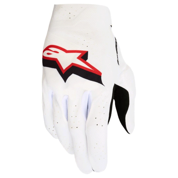 Alpinestars - 2027 Supertech White/Black/Red MX Gloves
