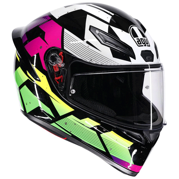 AGV - K1 S Punk Pulse Black/Purple Helmet