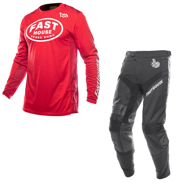 Fasthouse - Grindhouse Ramble Red/Black MX Combo