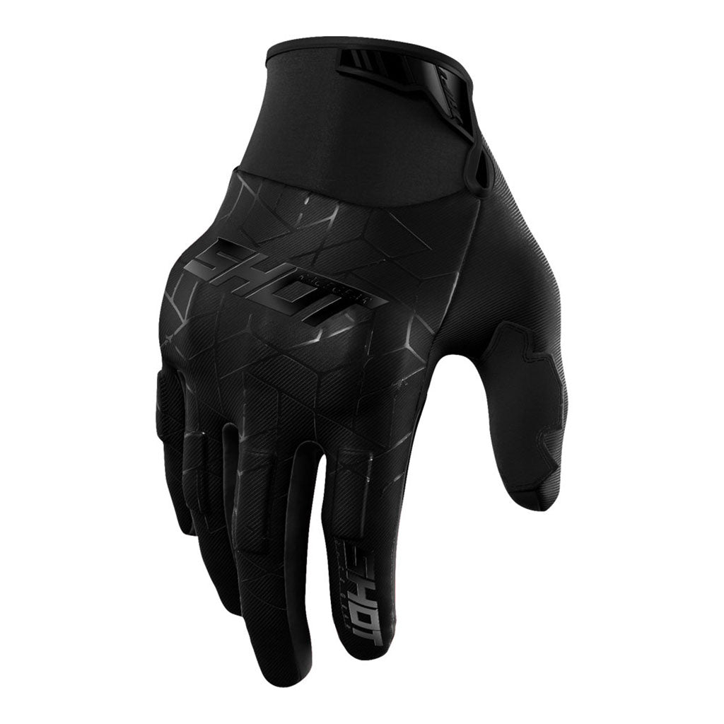 Shot - 2026 Drift Spider Black Enduro Gloves