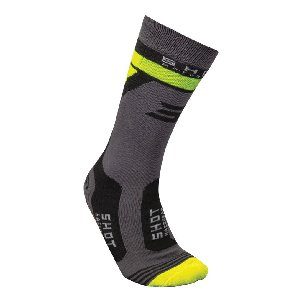 Shot - 2026 Youth Race 2.0 Neon Yellow Socks