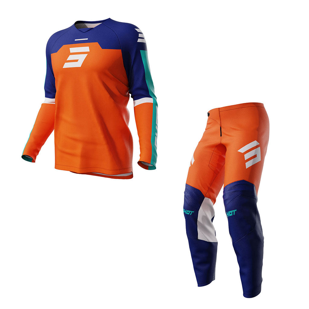 Shot - 2024 Kids Raw Iron Orange MX Combo