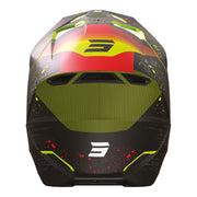 Shot - 2024 Kids Furious Matrix Red Glossy Helmet