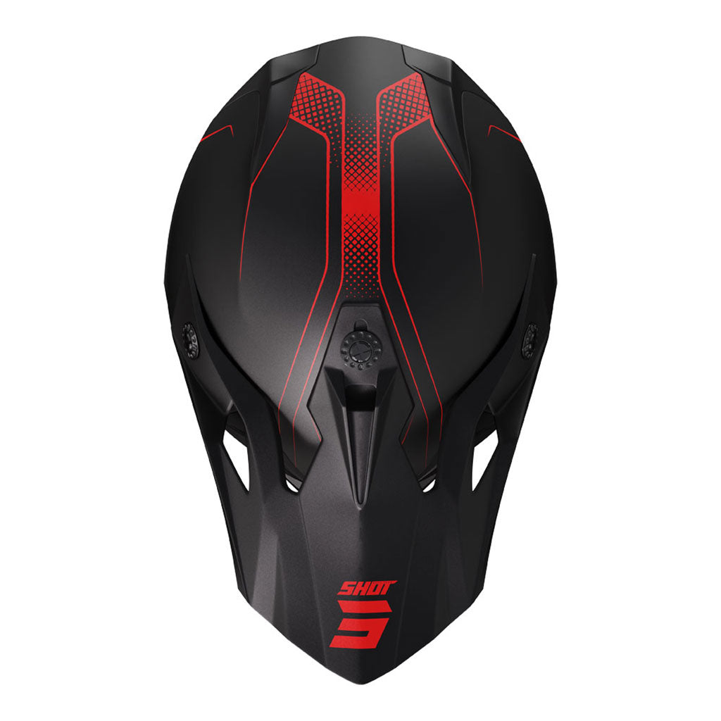 Shot - 2024 Pulse Edge Matt Red Helmet