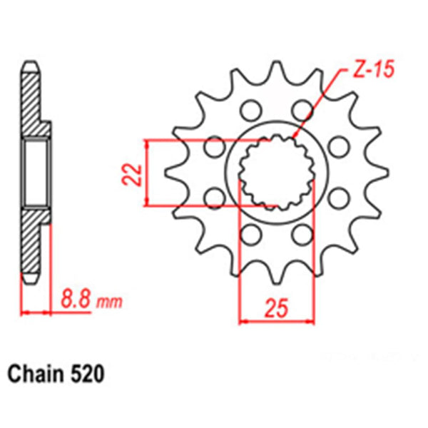 RK - KTM Front Sprocket - 13T