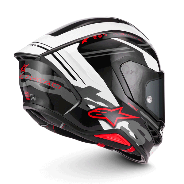 Alpinestars - SR7 Acore Black/White/Red Helmet
