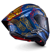 Alpinestars - SR10 Thai LE Martinator Blue/Gold Helmet