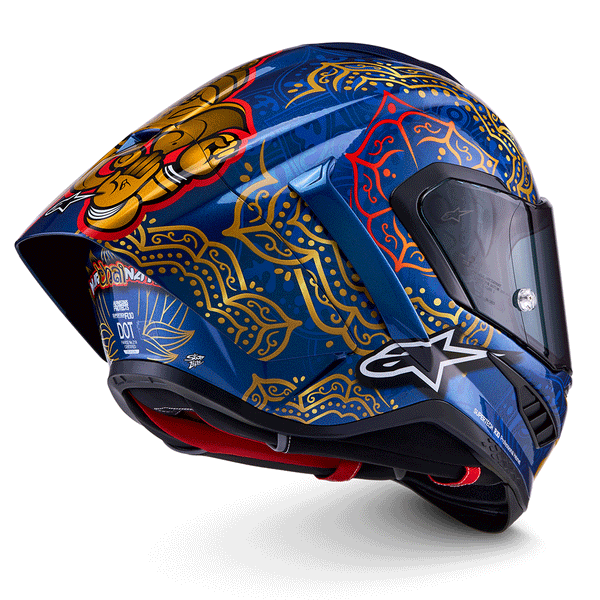 Alpinestars - SR10 Thai LE Martinator Blue/Gold Helmet