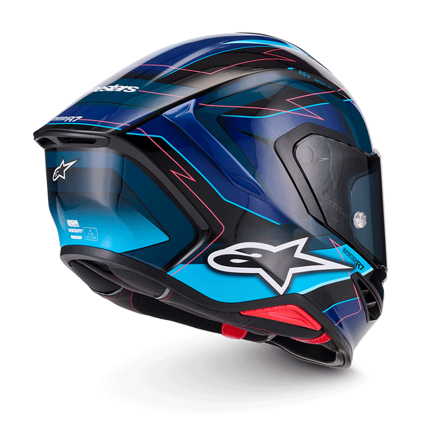 Alpinestars - SR7 Kinetis Black/Blue/Pink Helmet