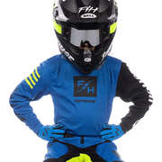 Fasthouse - Youth Carbon Echo Electric Blue MX Combo