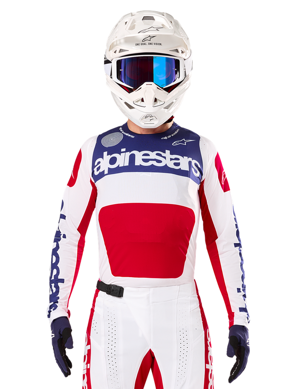 Alpinestars - 2025 LE Techstar Fortitude White/Red/Blue Jersey