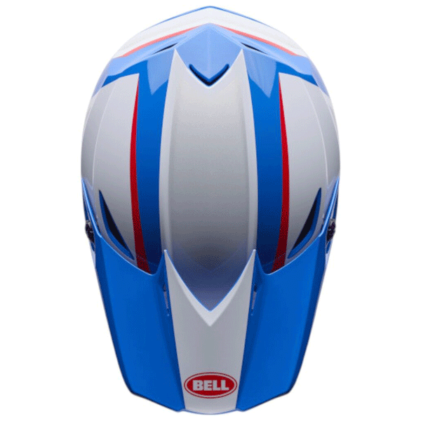 Bell - Youth MX-10 MIPS Spiral White/Red/Blue Helmet