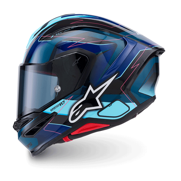 Alpinestars - SR7 Kinetis Black/Blue/Pink Helmet