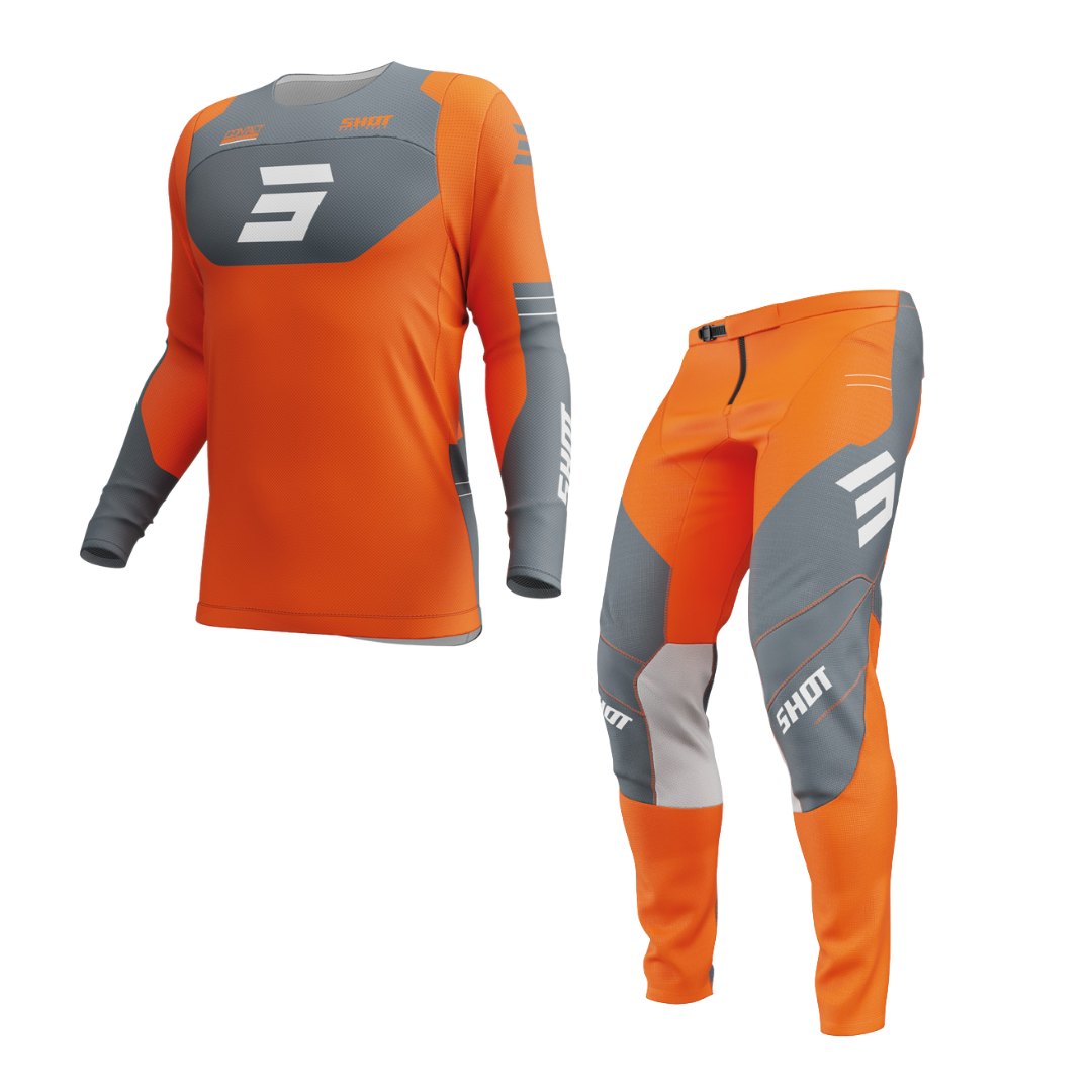 Shot - 2025 Contact Shield Orange/Grey - Combo