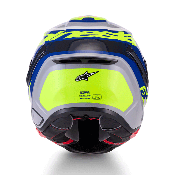Alpinestars - SR7 Lumen Grey/Blue/Yellow/Pink Helmet