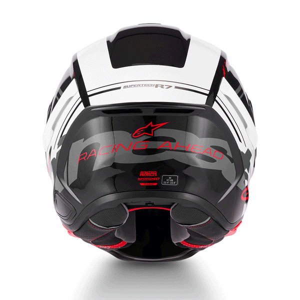 Alpinestars - SR7 Acore Black/White/Red Helmet