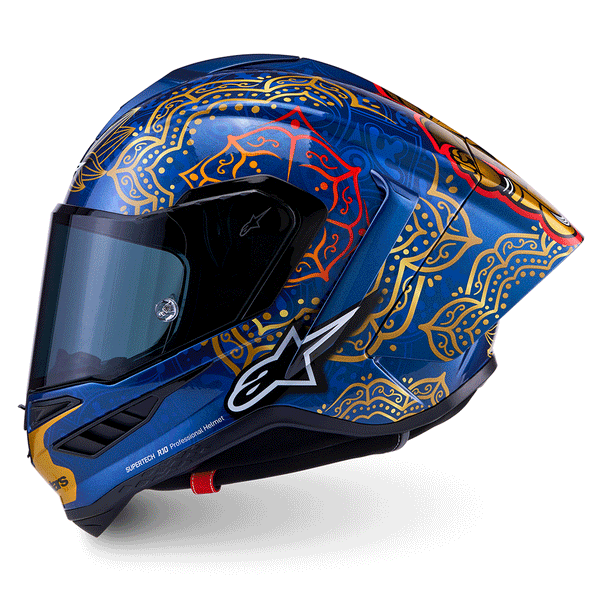 Alpinestars - SR10 Thai LE Martinator Blue/Gold Helmet