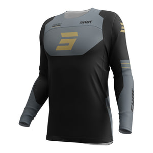 Shot - 2025 Contact Shield Black/Grey/Gold Jersey