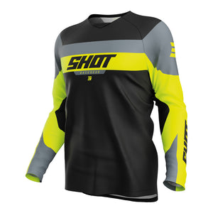 Shot - 2025 Youth Draw League Black/Grey/Yellow Jersey