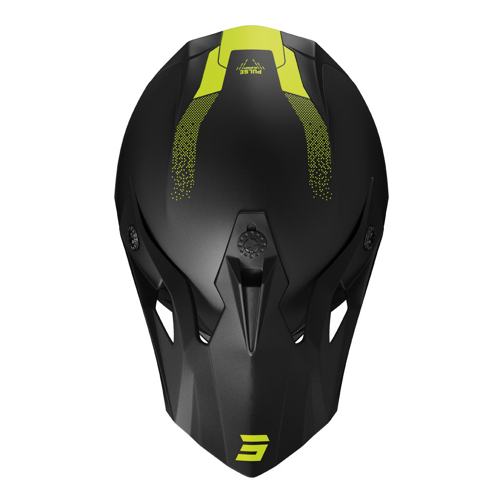 Shot - 2025 Pulse Element Black/Yellow Helmet