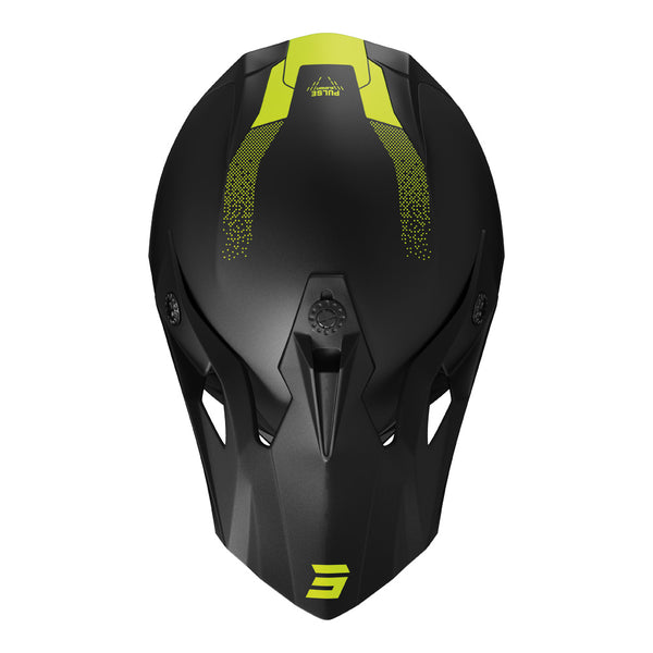 Shot - 2026 Pulse Element Matt Neon Yellow Helmet
