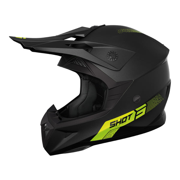 Shot - 2026 Pulse Element Matt Neon Yellow Helmet