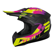 Shot - 2025 Pulse X-Treme Black/Pink/Yellow Helmet