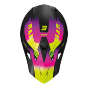 Shot - 2025 Pulse X-Treme Black/Pink/Yellow Helmet