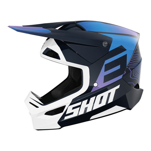 Shot - 2026 Kids Furious Apex Blue Helmet