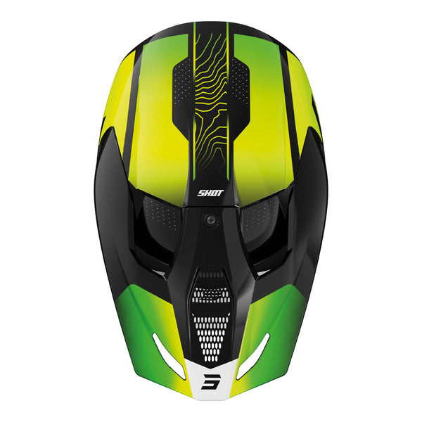 Shot - 2026 Kids Furious Apex Neon Yellow Helmet