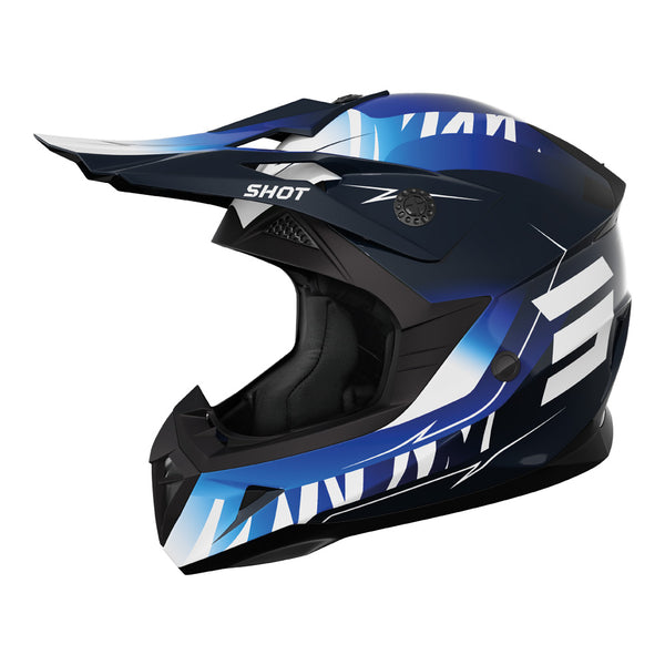 Shot - 2026 Kids Pulse X-Treme Blue Helmet