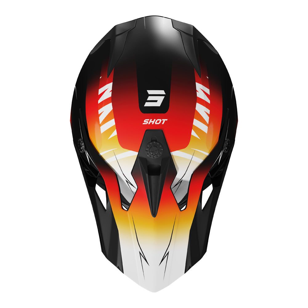 Shot - 2026 Kids Pulse X-Treme Red/Orange Helmet