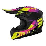 Shot - 2025 Youth Pulse X-Treme Black/Pink/Yellow Helmet