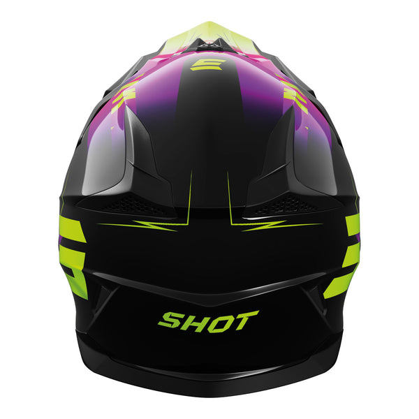Shot - 2026 Kids Pulse X-Treme Pink/Neon Yellow Helmet