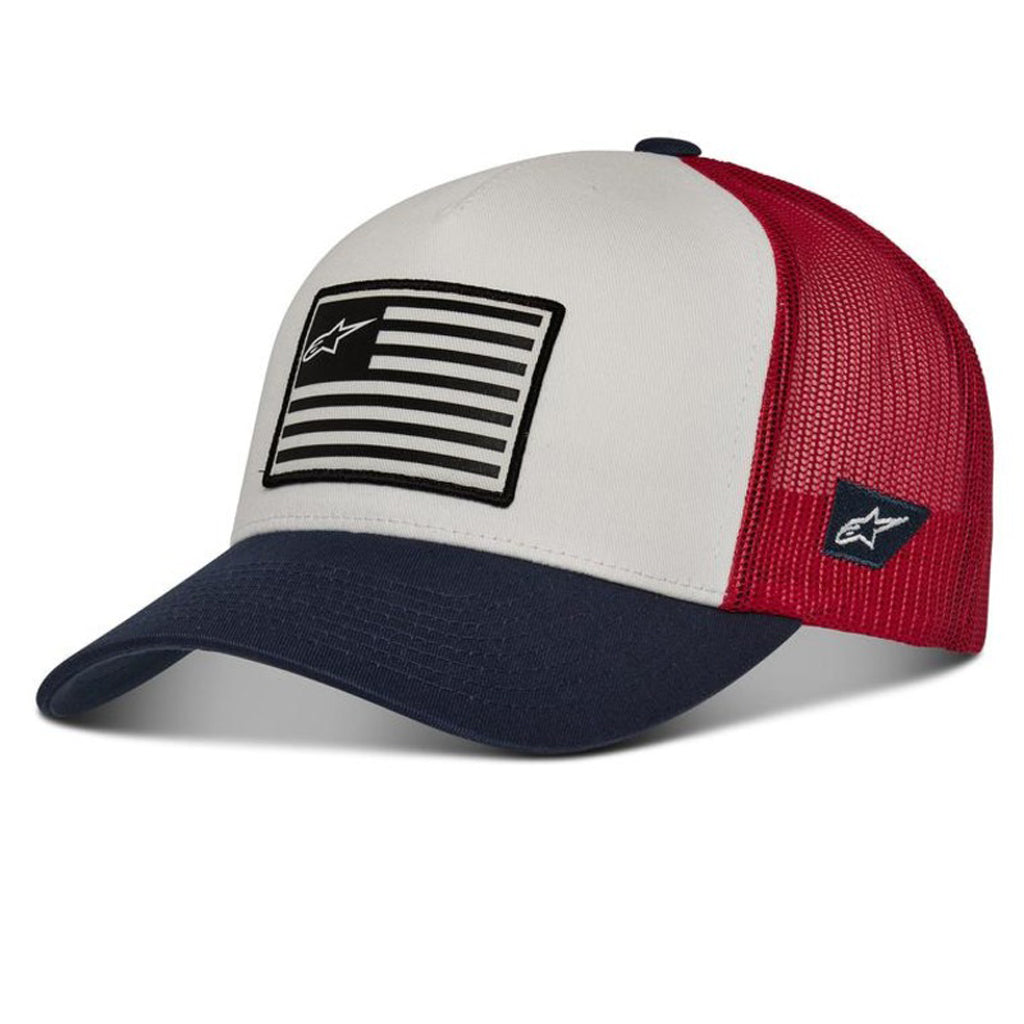 Alpinestars - Flag Snapback White/Navy/Red Hat