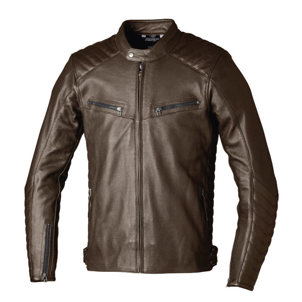 RST - Roadster 3 CE Vented Brown Leather Jacket