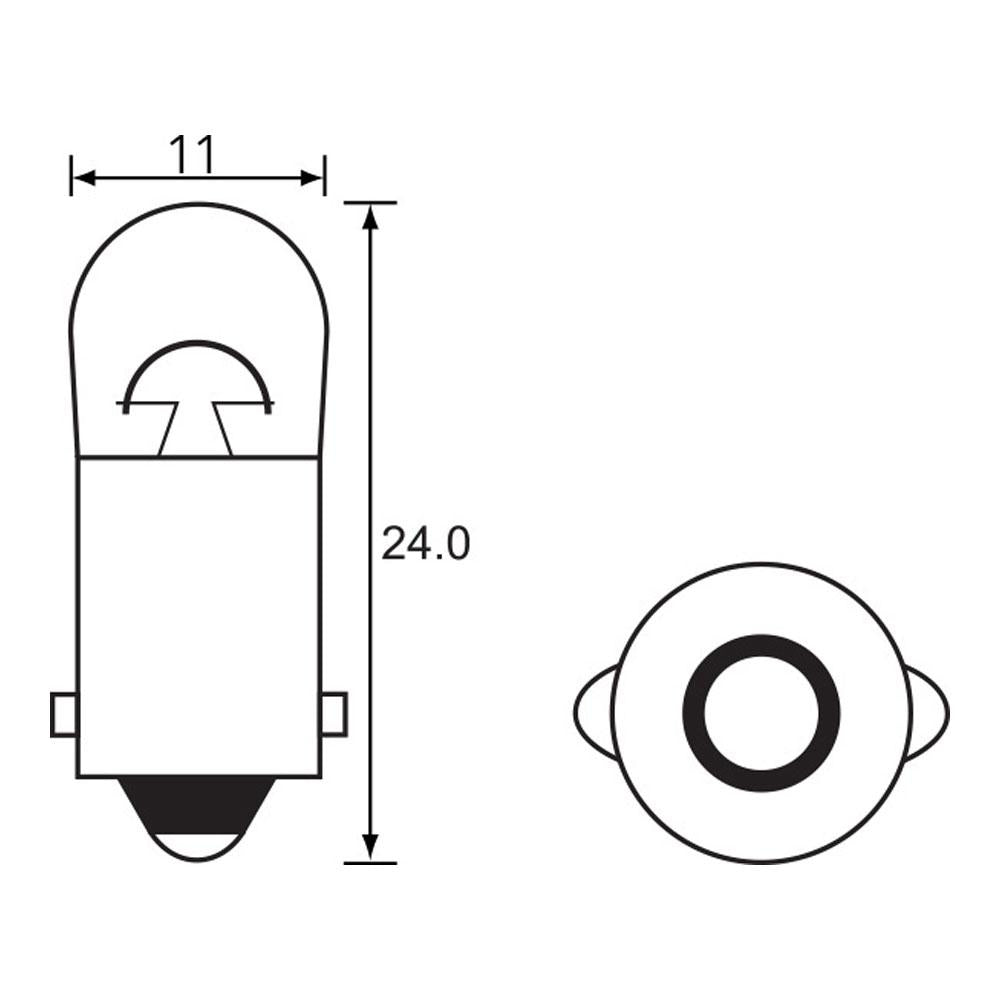 Bulb - Instrument 12V 3.4W - BA9S