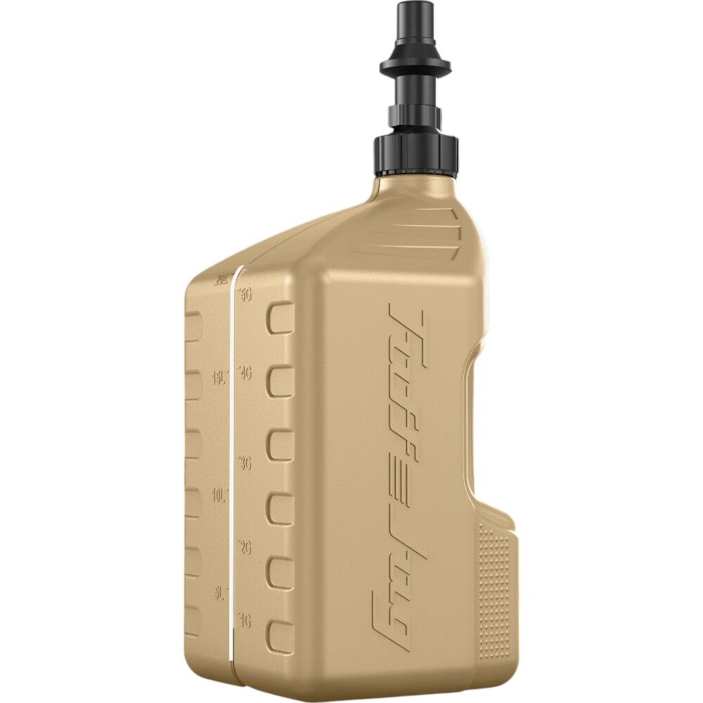 Tuff Jug - 20L Desert Tan With Black Ripper Cap Fuel Can