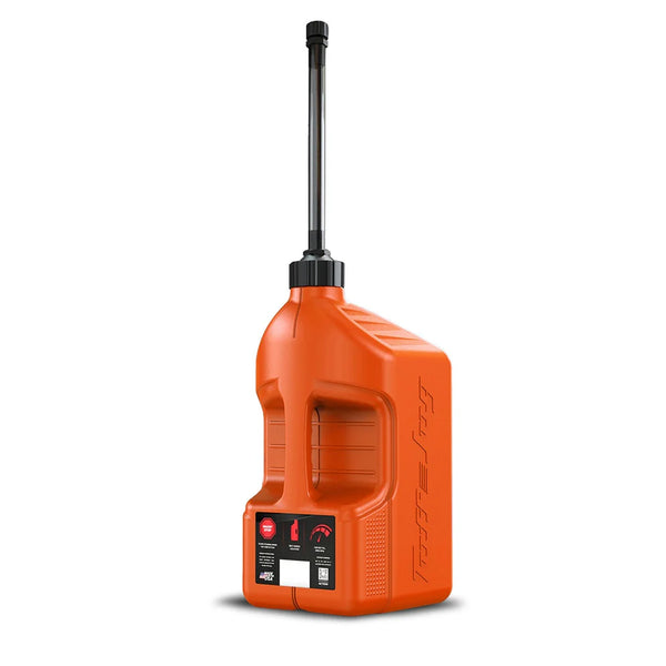Tuff Jug - 20L Orange With Flexible Spout Fuel Can