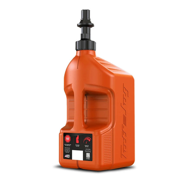 Tuff Jug - 20L Orange With Black Ripper Cap Fuel Can