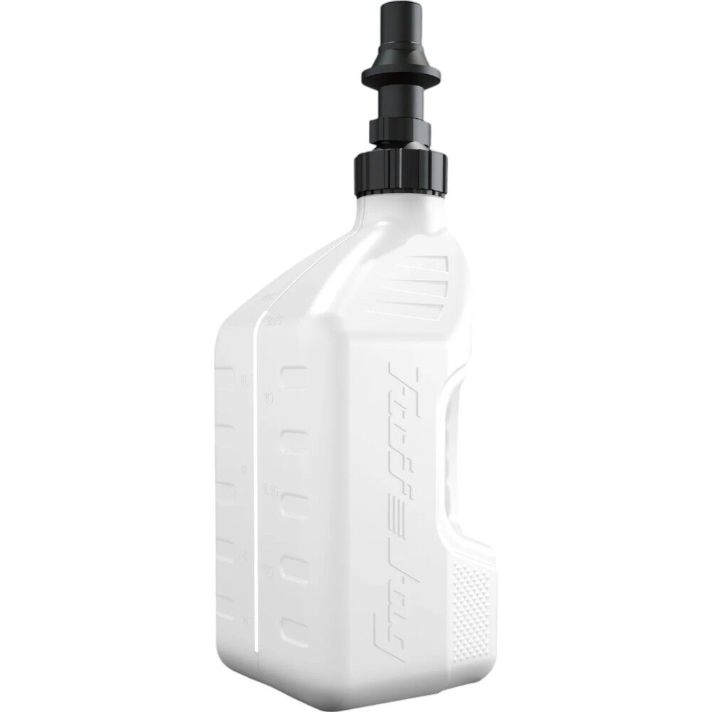 Tuff Jug - 10L White With Black Ripper Cap Fuel Can