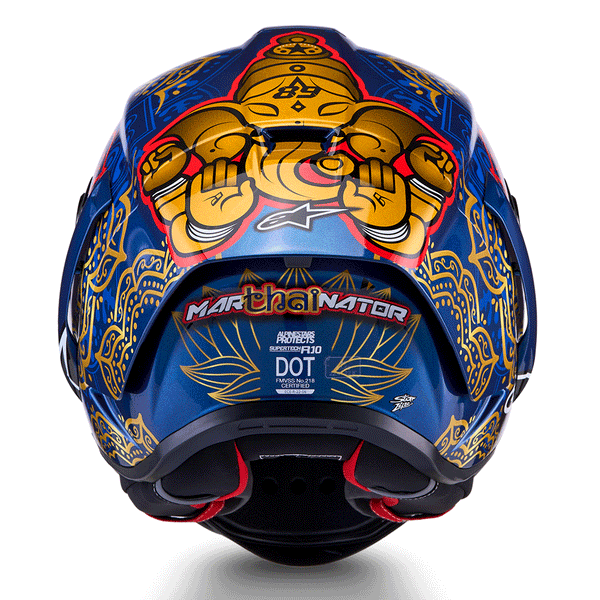 Alpinestars - SR10 Thai LE Martinator Blue/Gold Helmet