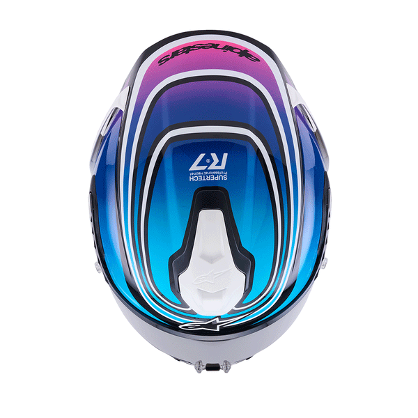 Alpinestars - SR7 Zeal Black/Blue/Pink Helmet