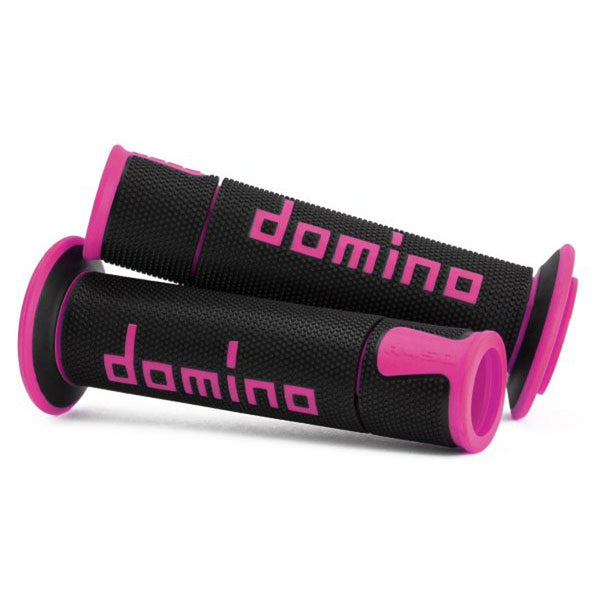 Domino - A450 Black/Pink Road Grips