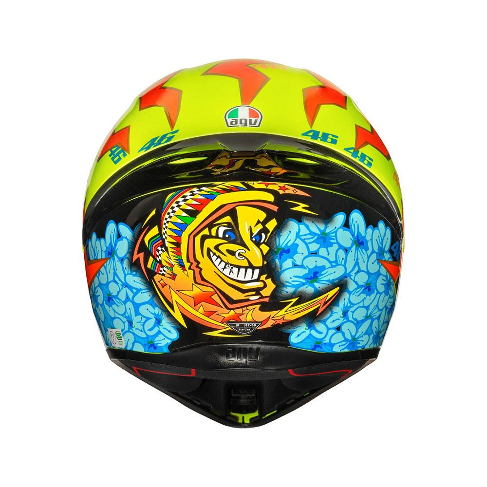 2001 agv helmet K-5 Jet Top Rossi Soleluna (Asian fit) FREE PARANI M10 Singapore Racing World MT9ALA0021. Valentino Rossi AGV Helmet (2001